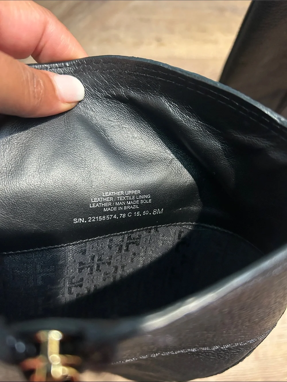 Tory Burch Black Leather Tall/Riding Riding Boots